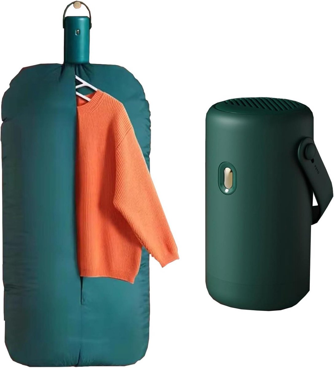 Mini Kledingdroger Draagbare Droger Snel Kleding Drogen Opvouwbaar Ontwerp Grote Droogzak Groen
