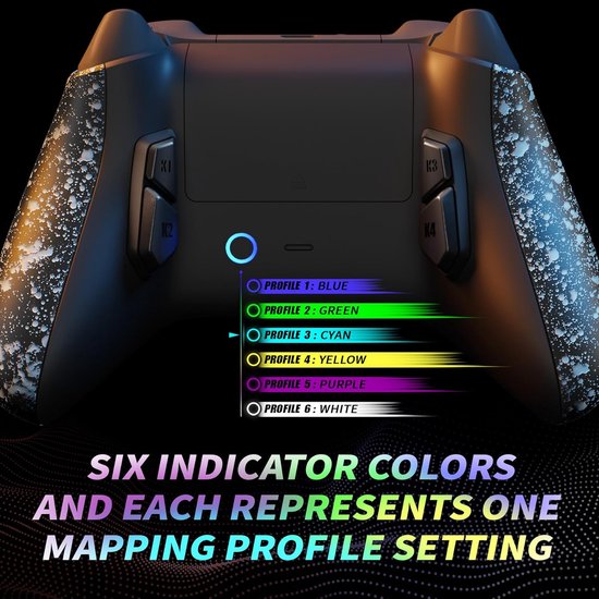 Remap Kit Controller - Herprogrammeerbare Knoppen - Gaming Prestaties Verbeteren - 6 Programmeerbare Profielen - 4 Extra Knoppen - Wit — afbeelding 3