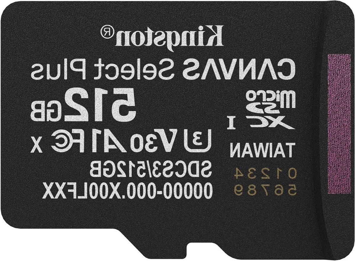 MicroSD Geheugenkaart - SD kaart Opslagkaart - Foto's Opslaan - A1 App Prestaties - 512GB - Zwart