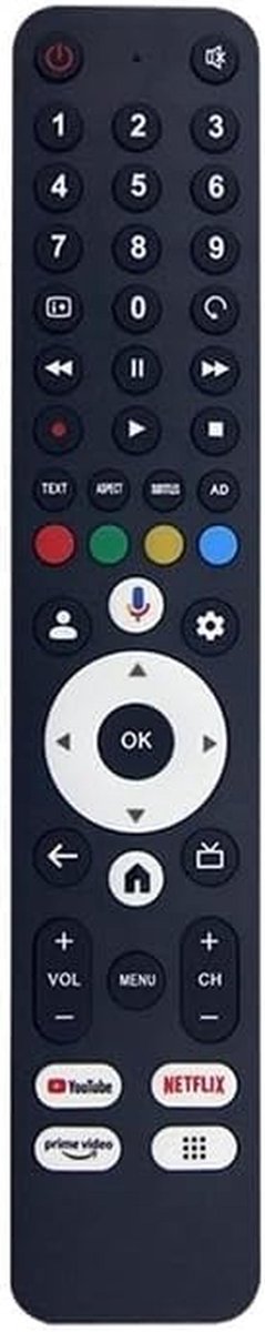 Afstandsbediening - Reserveonderdeel TV - TV Bedienen - Geen Stemfunctie - 1x1x1 cm - Zwart