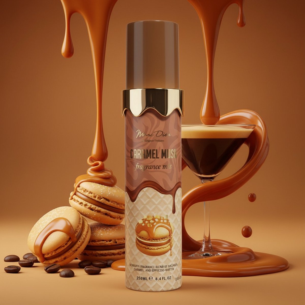 Marc Dion Caramel Muse Body Mist Karamel & Espresso 250ml