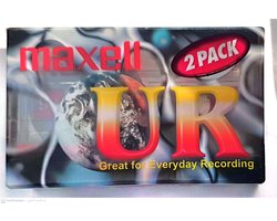 Maxell UR 90 Audio Cassette (2 Pack)