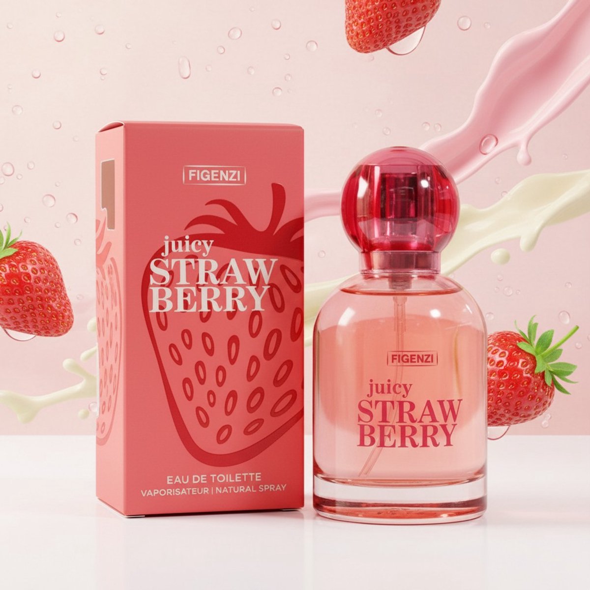Figenzi Juicy Strawberry Eau de Toilette Dames Parfum 35ml