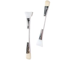 Gezichtsmaskerkwast — 2-pack — Applicator voor moddermaskers — Beautykwast — Skincare-tool —…