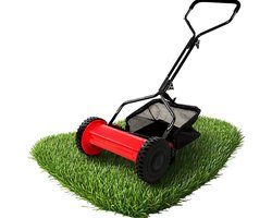 SVN® Grasmaaier handmatige – Grastrimmer Opvouwbaar – Handmaaier - Rood - 60cm x 50cm x 124cm