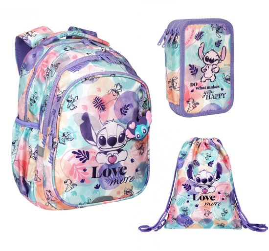 Coolpack Stitch - Rugzak met Tekenetui en Gymtas - tas voor schoenen - Schoolrugzak 19L