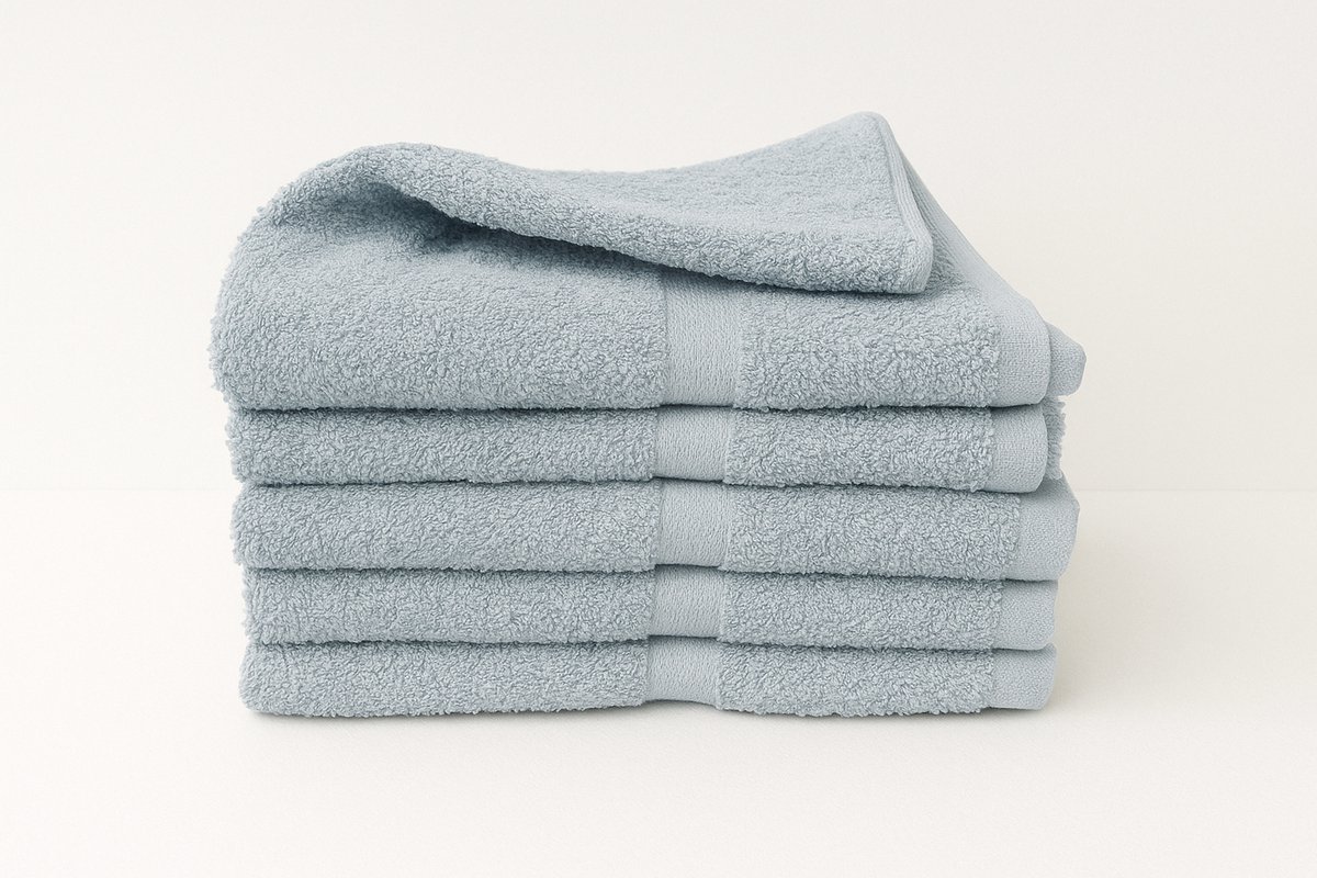 Handdoeken licht blauw - 50x100cm set van 10 - 100% Katoen 400g/m2