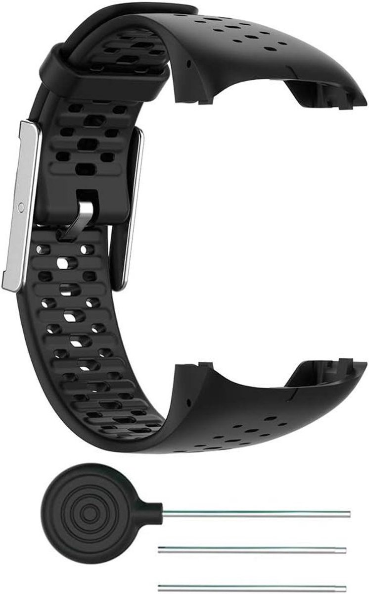 Smartwatch Band - Reserve Polsband - Sportactiviteiten - Hoge Kwaliteit Siliconen - 212 mm Breed - Zwart