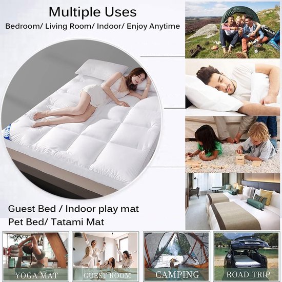 Dikke Matrasmat - Zachte Futon - Comfortabel Slapen - Hoge Rebound - 120x200cm - Patroon 04 — afbeelding 2