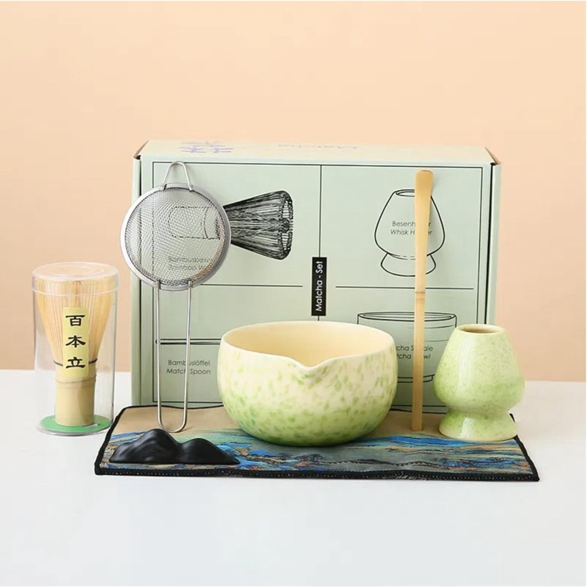 Matcha Set - Matcha - Matcha Thee Set - 7-delige Set - Perfect voor Matcha-Liefhebbers