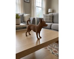 Chihuahua Hondenbeeld – Decoratief Beeldje | 3d geprint Bruin