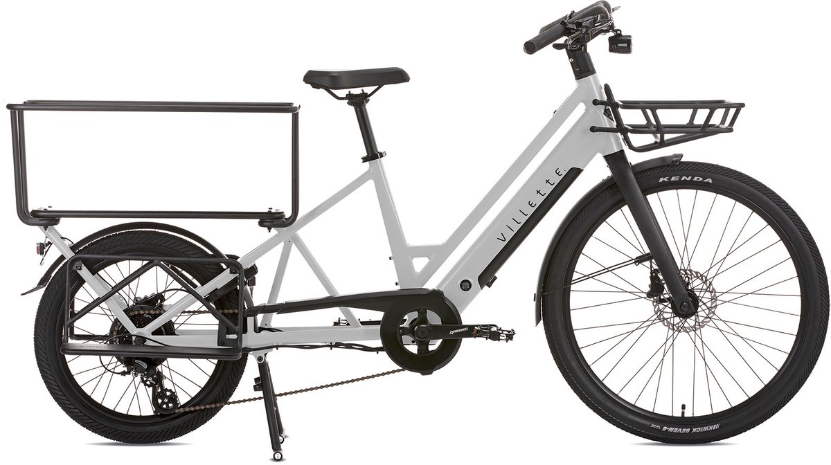 Villette La Famille elektrische longtail transportfiets 10 Ah wit