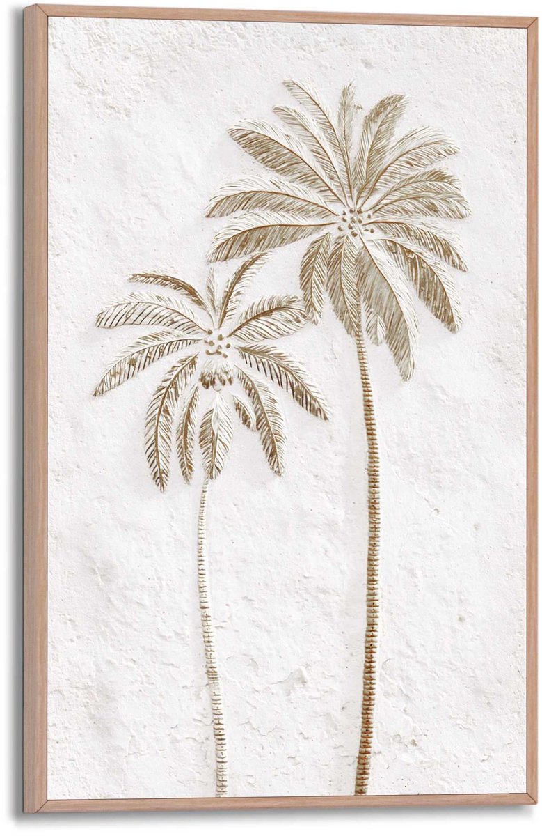 REINDERS Schilderij Tropische Rust - 30 x 20 - Hout - REINDERS Beige Hout