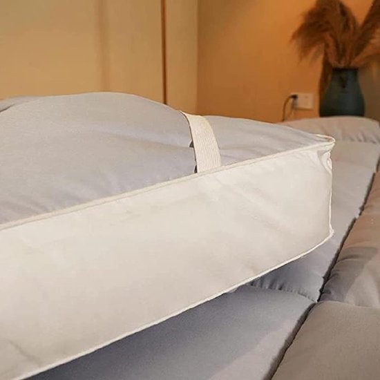 Japanse Futonmatras - Vloermatras Gastenmatras - Comfortabel Slapen - Draagbaar Opvouwbaar - 15 x 2 m - Grijs — afbeelding 3
