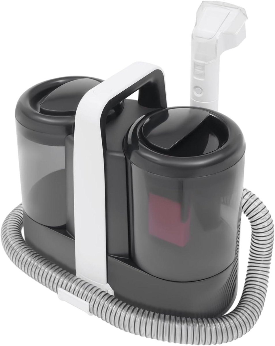 Tapijt Reiniger - Meubelstofzuiger Bekledingreiniger - Vlekken Verwijderen - 3-in-1 Spray Zuigfunctie - 1.5L Tank - Zwart