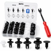 BOTC 100 Delige Auto Carrosserie Clips - Bekleding Clips - Fender Clips - met 1 Auto Dashboard Deurpaneel verwijder Tool