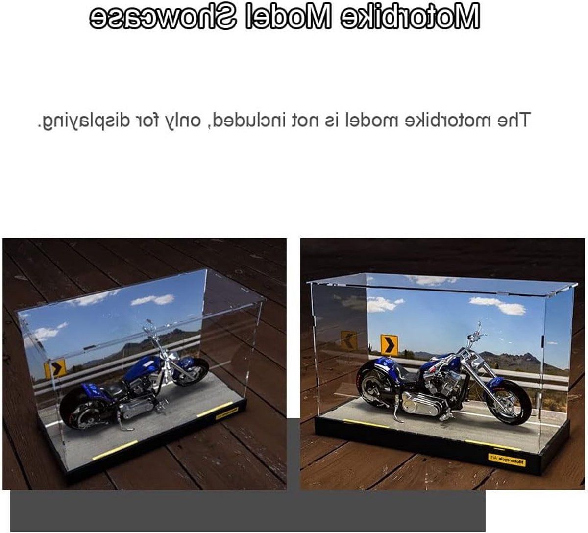 Acryl Vitrinekast voor Modelauto's en Motoren | Stofdichte Display Box