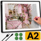 A2 Lightpad Lichtbak Diamond Painting Volwassenen | Magnetisch Dimbaar | All Smiles Premium Tekenbord | 2026 MODEL | Tekenen Schetsen Hobby