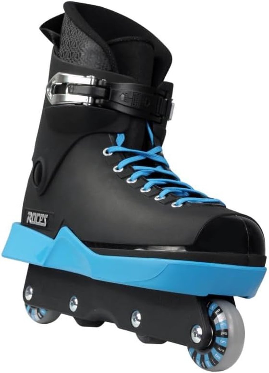 Skeelers - Inline skates - Straatrijden - Stevige constructie - Maat 46 - Zwart blauw