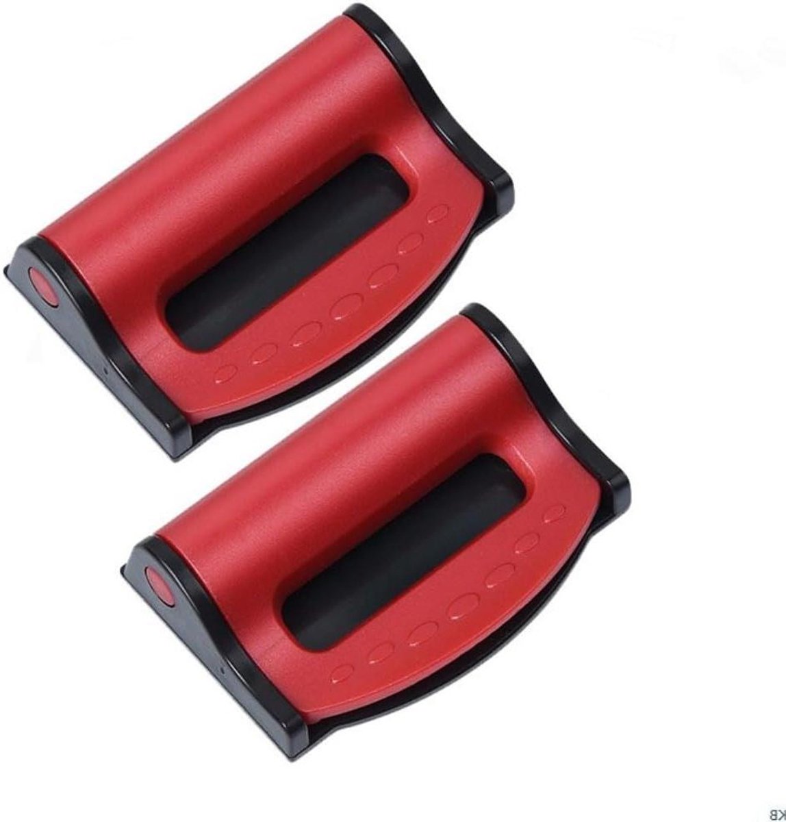 Autogordel Versteller - Gordelklem Set - Comfortabel Rijden - Verstelbare Lengte - 2 Stuks - Rood