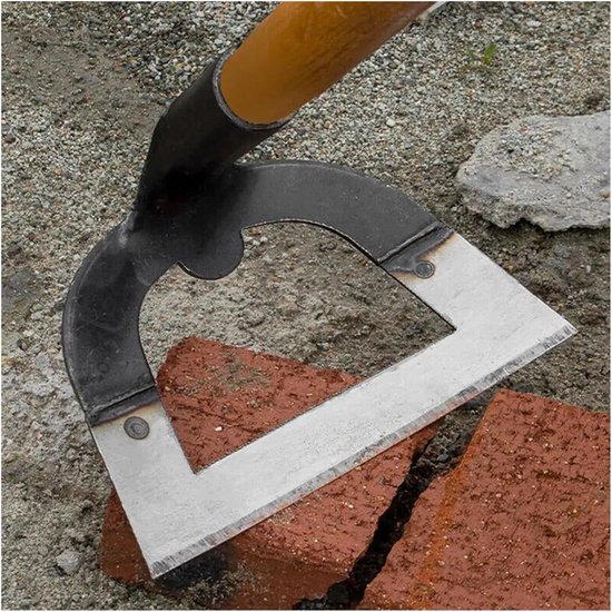 Holle schoffel - Wiedgereedschap tuinschop - Onkruid verwijderen - Verdikt staal lange steel - 5.51x3.54 inch - Zilver — afbeelding 5