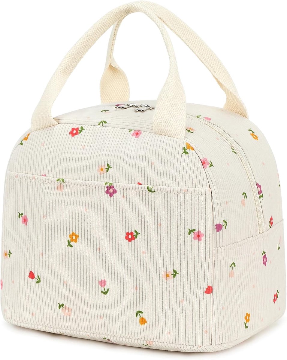 Deze schattige en eenvoudige lunchtas voor meisjes is compact maar toch ruim, lichtgewicht en veelzijdig, geschikt voor diverse gelegenheden zoals werk, school en picknicks.