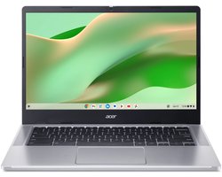 Acer Chromebook CB314-4HT-C58X Intel® N N100 Laptop 35,6 cm (14") Touchscreen Full HD 4 GB LPDDR5-SDRAM 64 GB eMMC Wi-Fi 6E (802.11ax) ChromeOS Zilver