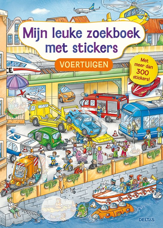 Mijn leuke zoekboek met stickers - Voertuigen - cover