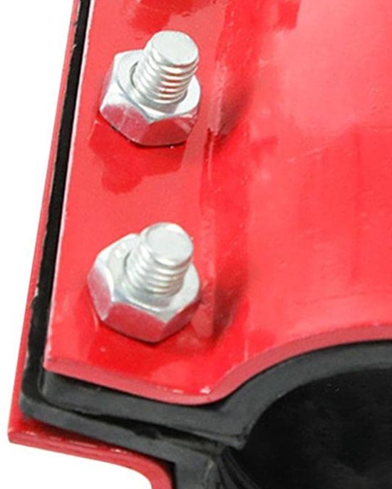Solidchoice - Dailygoody - Klem voor reparatie waterleidingen - Robuuste stalen klem - Rood - Geschikt voor PVC koper en staal - Eenvoudige installatie - Voorkomt l van Solidchoice — afbeelding 3