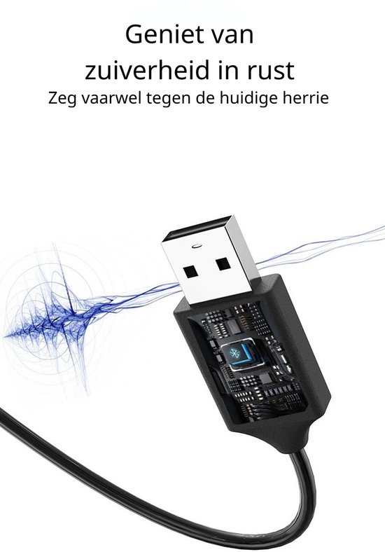 DrPhone CarLink Bluetooth 5.4 AUX Ontvanger - USB naar 3.5mm Jack Audio Adapter voor Auto en Speaker van DrPhone — afbeelding 5