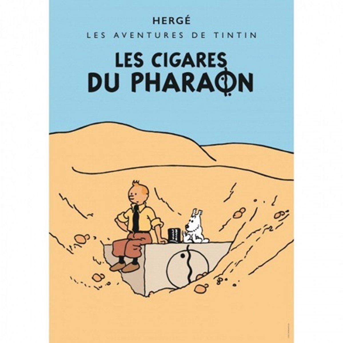 Les Cigares du Pharaon – De Sigaren van de Farao – Kuifje ansichtkaart – Tintinimaginatio – 10 x 15 cm