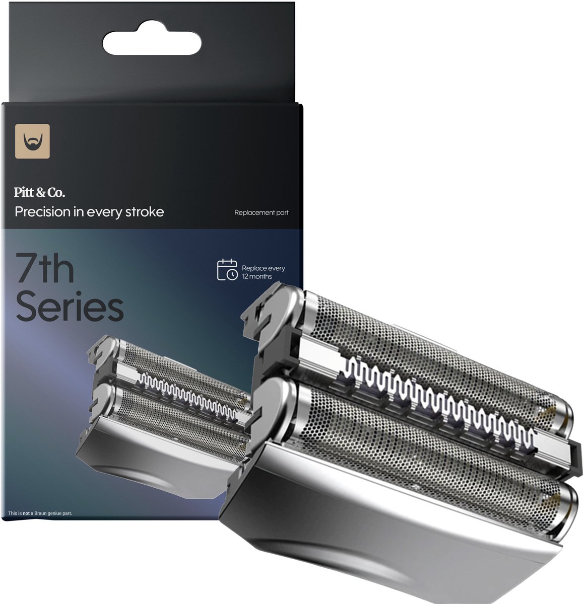 Scheerkop geschikt voor Braun serie 7 70s – serie 7 - Zilver - Scheerblad