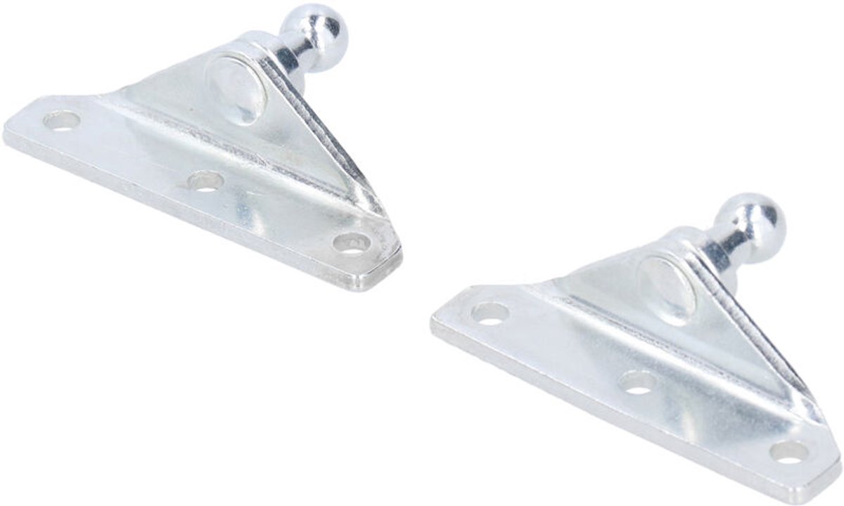 Een set van twee 10 mm kogelgewrichten, geschikt voor gasveren, M10-veren en auto-onderdelen.