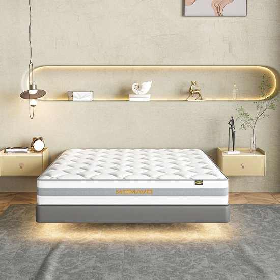 Pocketvering matras met 7 zones in een slaapkamer