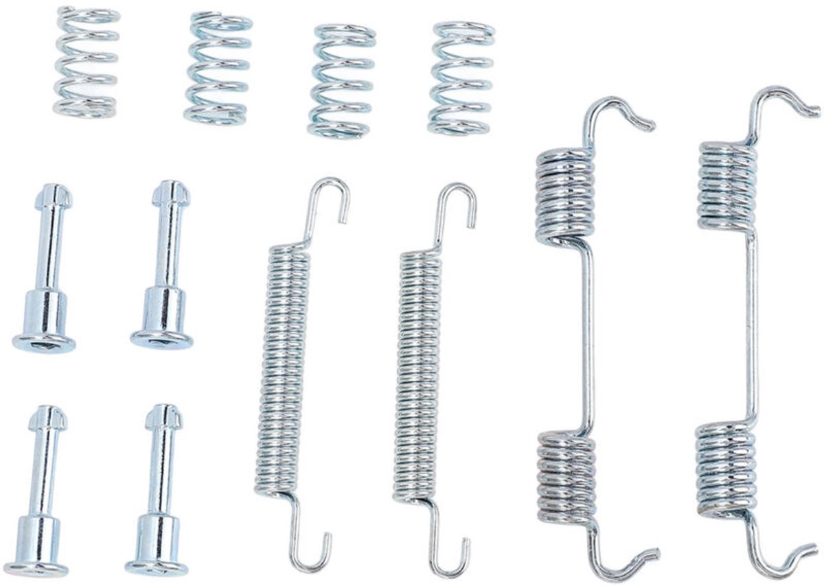 Montageset voor handremblokken, gemaakt van roestbestendig metaal, geschikt voor BMW 3 Serie E46 (1998-2005).