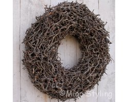 MigoStyling - Bonsai Krans - Naturel - Landelijk - Dia 40 cm - Sfeervol