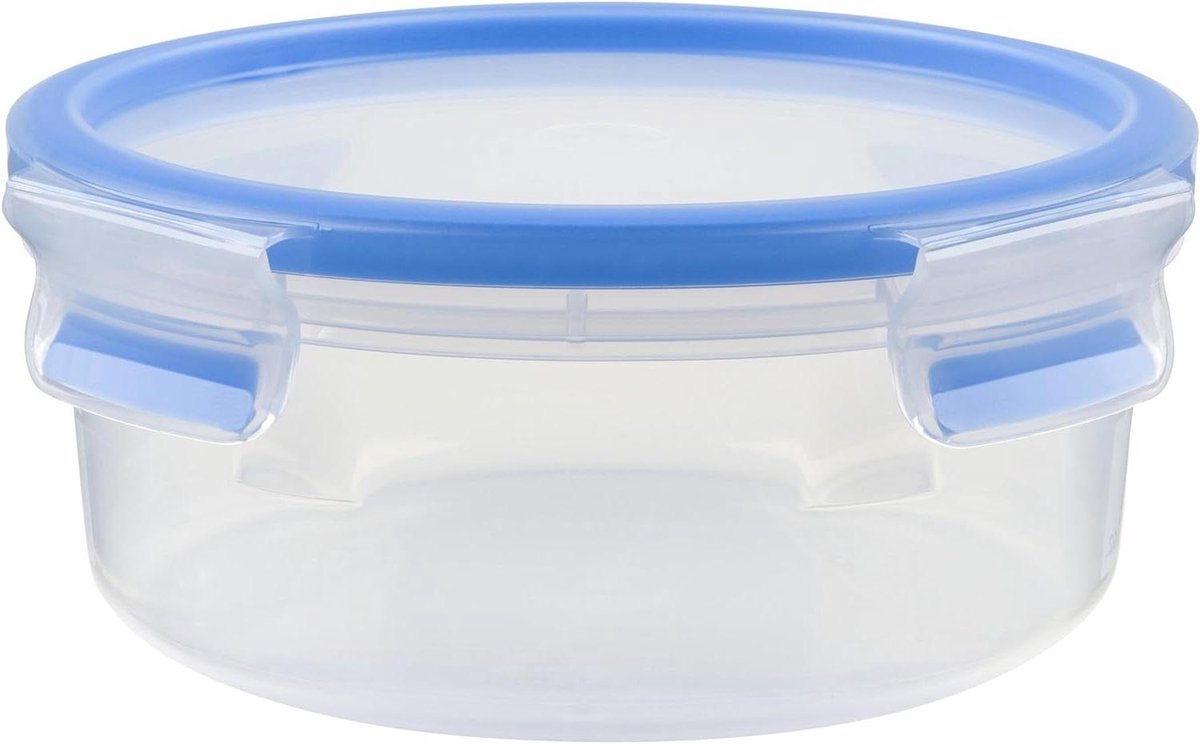 Voedselcontainer Rond - Bewaarbox Vers - Voedsel Bewaren - 100% Lekvrij - 0.85 Liter - Blauw