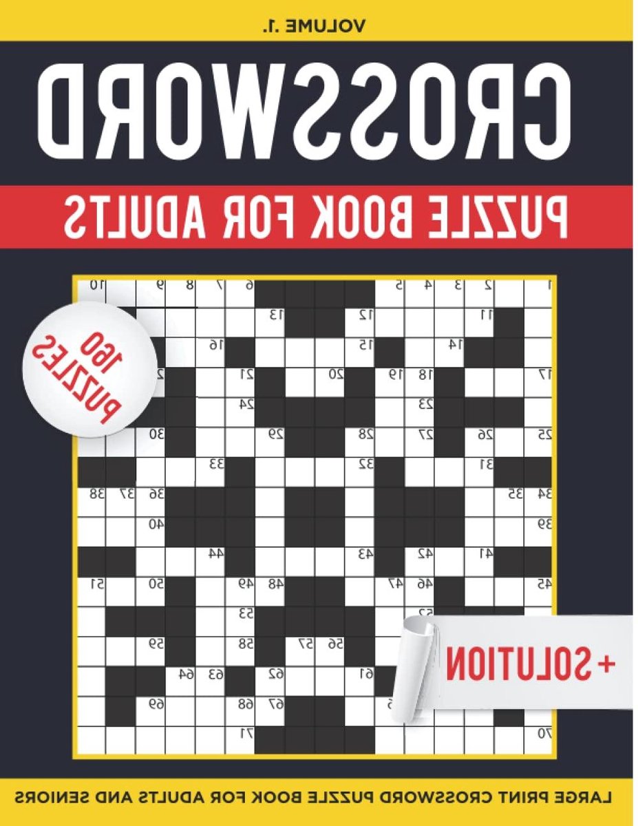 Kruiswoordpuzzel Boek - Puzzelboek Volwassenen - Hersentraining - Extra Grote Letters - 153 Pagina's - Niet gespecificeerd
