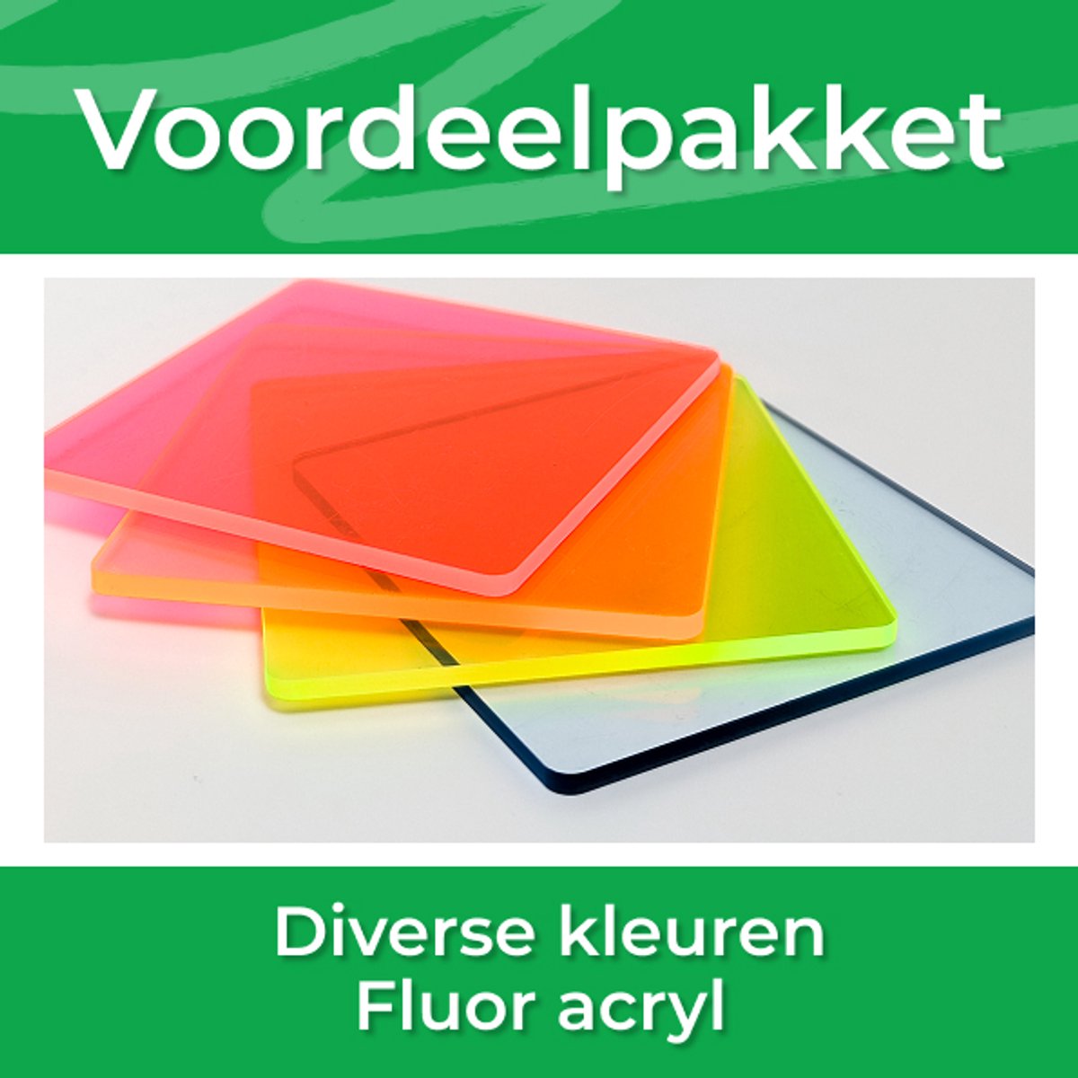 Voordeelpakket: 3mm Fluor - 4 platen