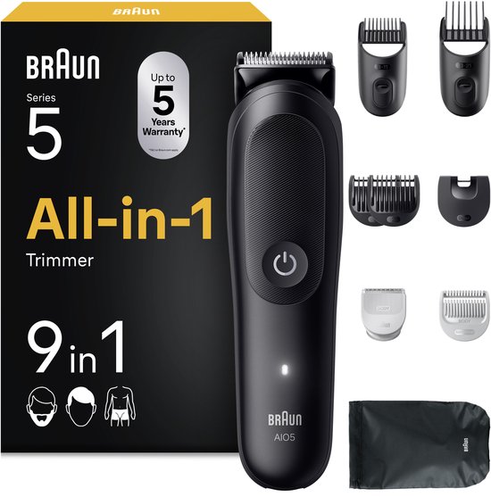 Braun All-in-One Series 5 AIO5540 Style Kit – Baardtrimmer – Tondeuse en Lichaamstrimmer in 1