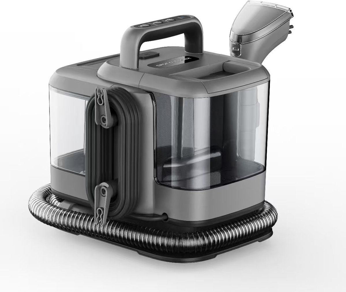 Powell Stoomreiniger - Tapijtreiniger - Vlekkenreiniger - Bank Reiniger - Meubelreiniger - Tapijtreiniger Stofzuiger - Reinigingsmachine - Tapijt Reiniger - 1800 Watt - Grijs