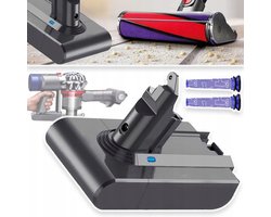 Vervangende Accu Voor Handstofzuiger, Compatibel Met Dyson V6 DC58 DC59 DC61 DC62 DC72 DC74 SV03 SV05 SV06 SV07 SV09 595 650 770 880 - 21,6v Accu's Voor Draadloze Stofzuigers