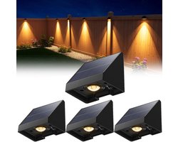 Merkloos 4stuks - solar lichtsnoer buiten - solar lichtslinger buiten - solar light - solar garden lights - 6.6 × 5.8 × 5.1cm