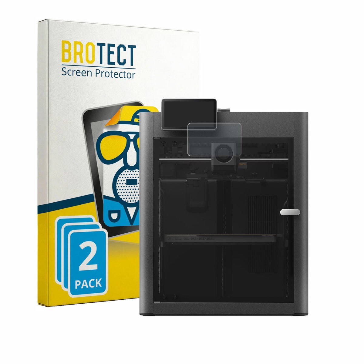 BROTECT - Screenprotector voor Bambu Lab X2D - Folie Beschermfolie matte 2 Stuks