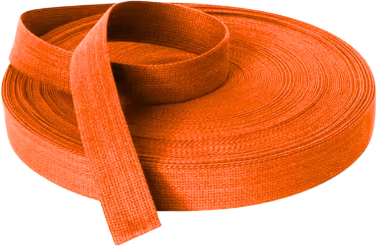 Judoband 40 mm - Rol 50 meter - Oranje