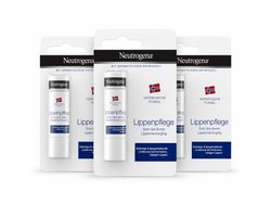 Neutrogena Lippenbalsem | 3 x 4,8 g | Voor droge en gebarsten lippen | Intensieve lipverzorging |