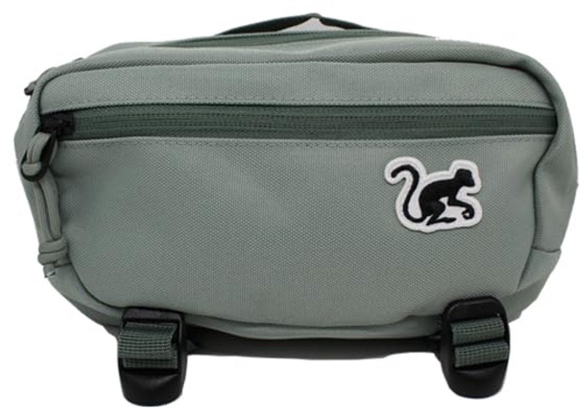 Crossbody heuptas - Hondentas - Unisex tas voor volwassenen - 1,5 liter - Gerecycled (saliegroen)
