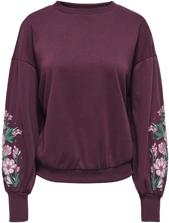 ONLY - ONLBROOKE L/S O-NECK FLOWER SWT NOOS - Dames - Sweaters