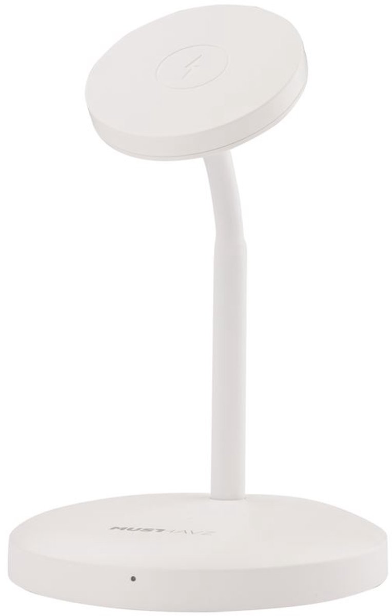 Musthavz - MagStand 2-in-1 - MagSafe draadloze oplader - wit