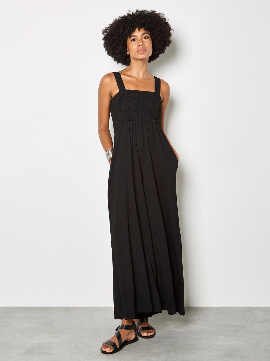 Jumpsuit met wijde pijpen van jersey